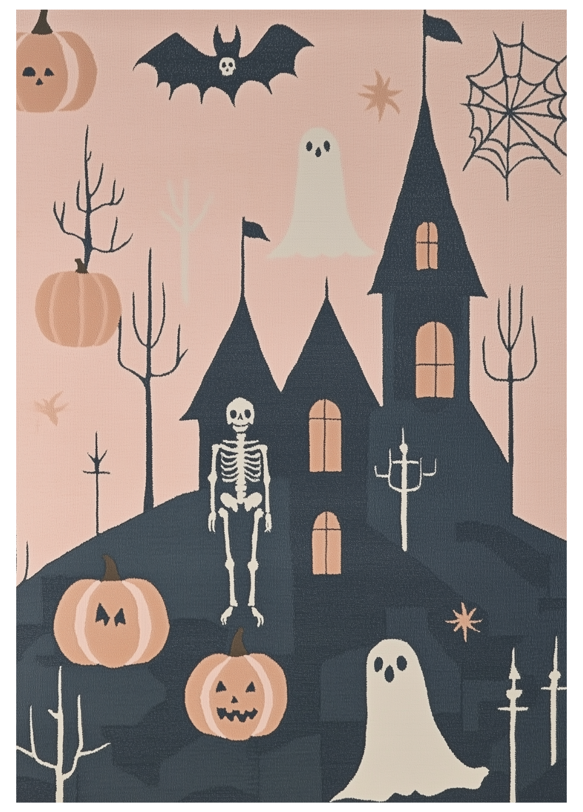 Spooky Castle - Washable Rug - HLW001