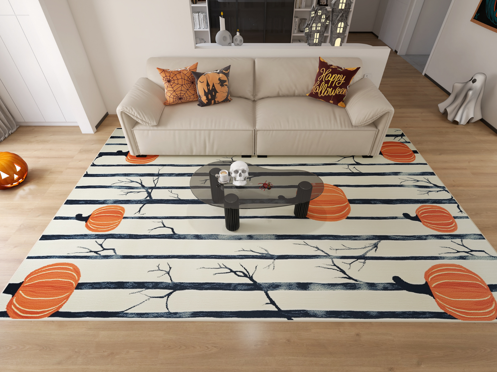 Pumpkin Grove - Washable Rug - HLW002