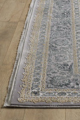 Reimagined Heritage Modernised Medallion Rug - Dust - M642B