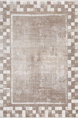 Geometric Latte Premium Rug - M420G