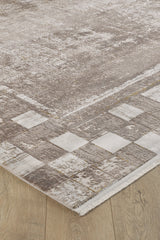 Geometric Latte Premium Rug - M420G