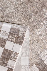 Geometric Latte Premium Rug - M420G