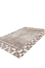 Geometric Latte Premium Rug - M420G