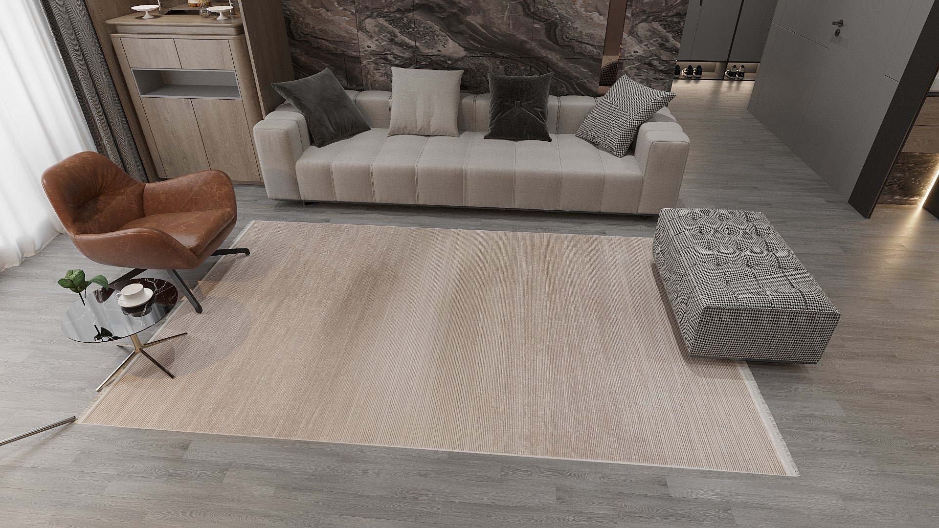 Earthy Textures Neutral Rug - M497J