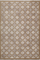 Geometric Down Mid Century Modern Rug - M534B