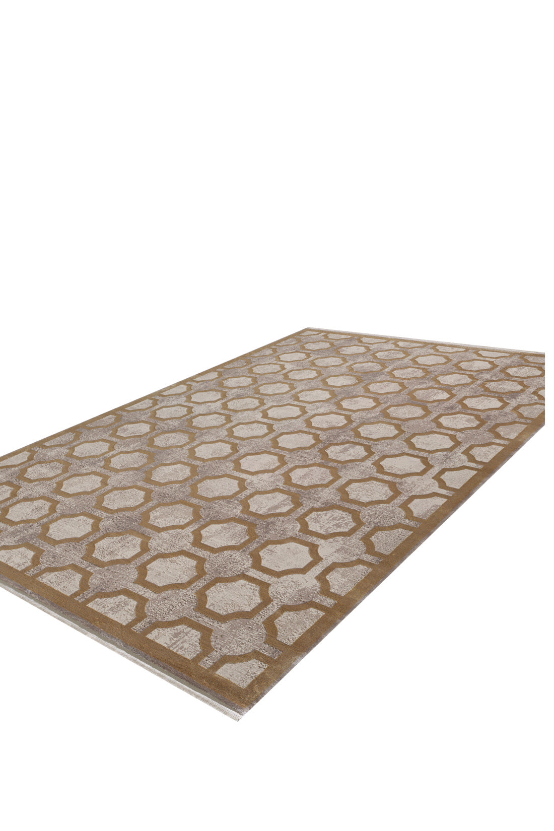 Geometric Down Mid Century Modern Rug - M534B