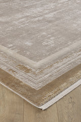 Radiant Edges Bordered Rug - Amber - M542G