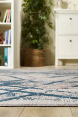 Dominant Lineage Moderner Teppich - Blaugrün - HRD010