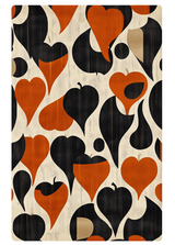 Heart Pumpkin - Washable Rug - HLW003