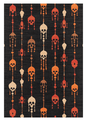 Skull Lanterns - Washable Rug - HLW005