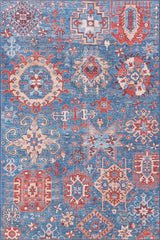 Kaleidos Authentic Blue Washable Rug - LCC3028