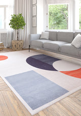 Geometric Zen Modern Washable Rug - MDJ002