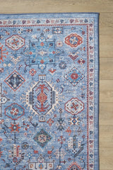 Xanadu Handmade-Design Blue Washable Rug - LCC3013