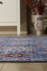 Xanadu Handmade-Design Blue Washable Rug - LCC3013