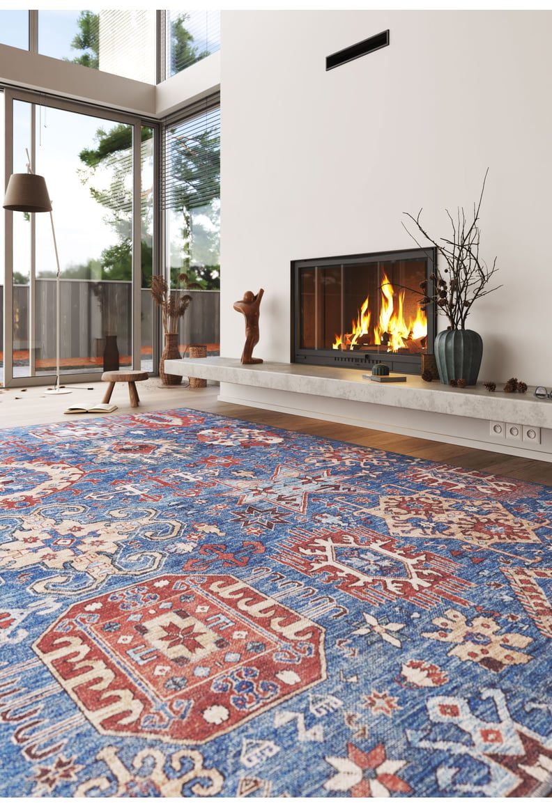 Kaleidos Authentic Blue Washable Rug - LCC3028