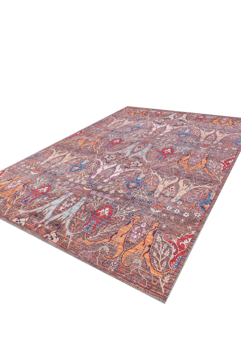 Peregrine Peachy Brown Washable Rug - LCC3022