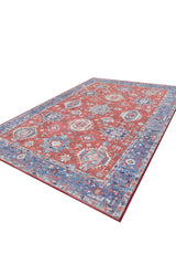 Lunavale Red Blue Washable Rug - LCC3007