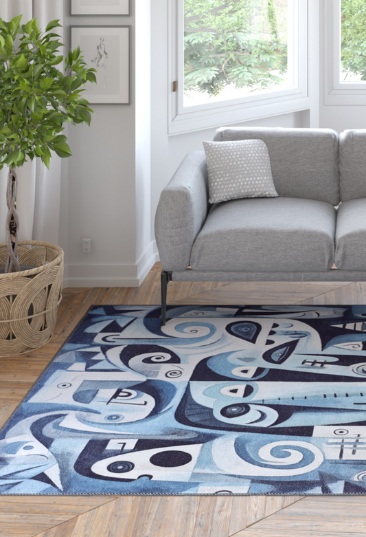 Aesthetic Anomaly Contemporary Washable Rug - MDJ004