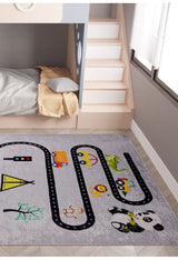 Vroom-Vroom City - Machine-Washable Rug JRC097