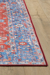 Lunavale Red Blue Washable Rug - LCC3007