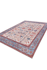 Fiora Blue Cream Washable Rug - LCC3019