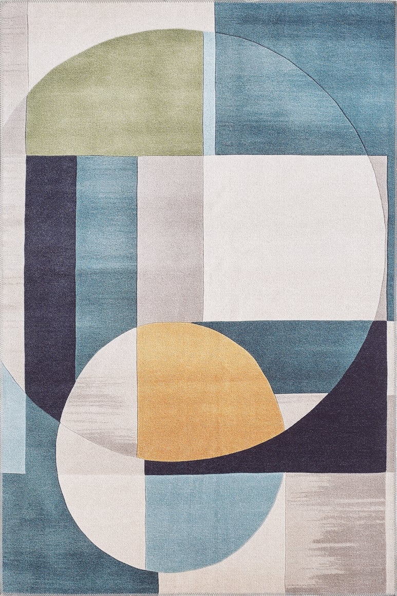 Nexus Geometric Contemporary Washable Rug - MDJ006 (Outlet) UK