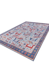 Birdwatcher's Dream Blue Washable Rug - LCC3020