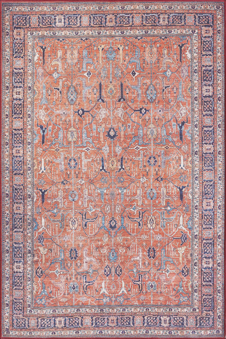 Aurelius Coral Washable Rug - LCC3005 (Outlet) UK