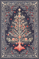 Xmas Tree Washable Area Rug - MDJ005