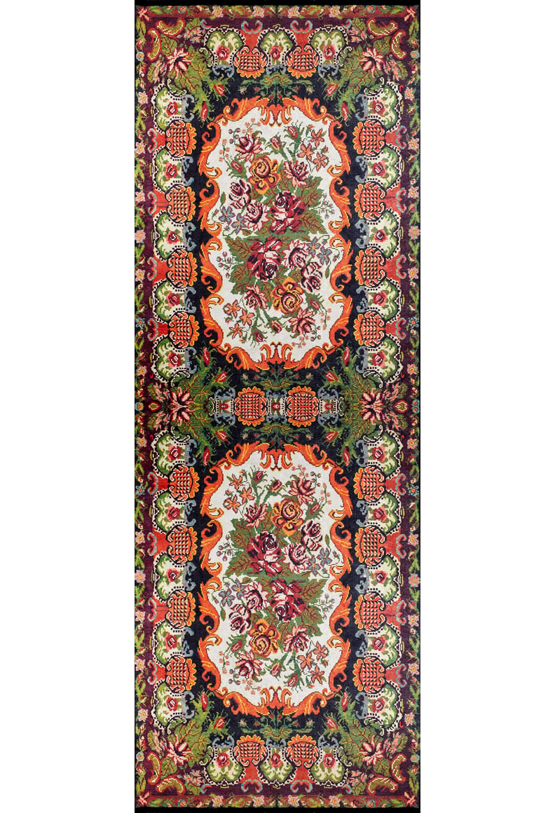 Enchanted Garden - Machine-Washable Rug JR151