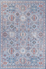 Xanadu Handmade-Design Blue Washable Rug - LCC3013 (Custom Size)