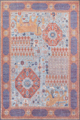 The Village Authentic Colorful Washable Rug - LCC3012 (Custom Size)