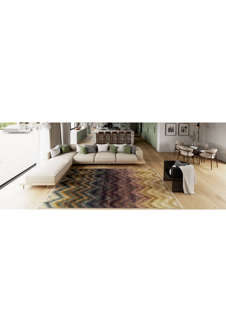 Zigzag Runway - Washable Rug - JR388