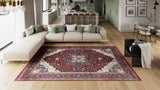 Ethereal Garden Medallion Rug - Burgundy - 2222A