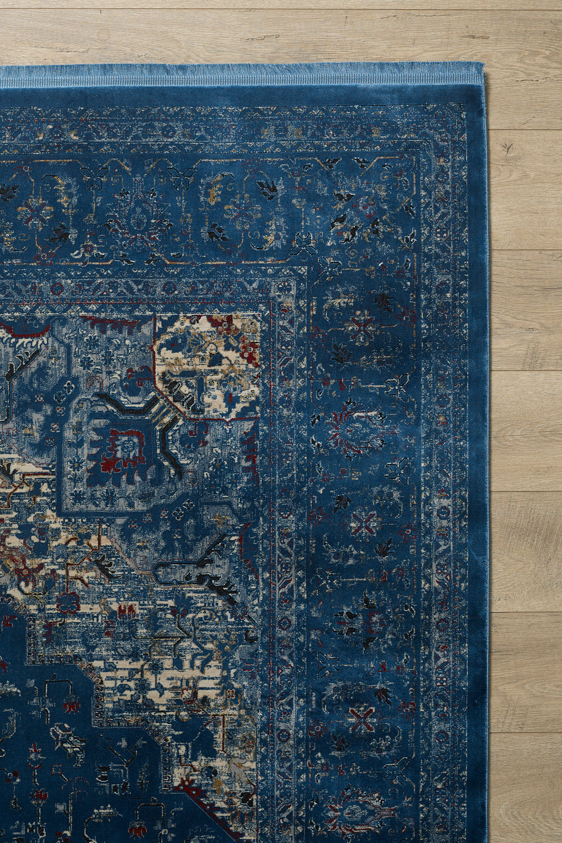 Ethereal Garden Medallion Teppich - Blau - 2222B