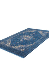 Ethereal Garden Medallion Teppich - Blau - 2222B