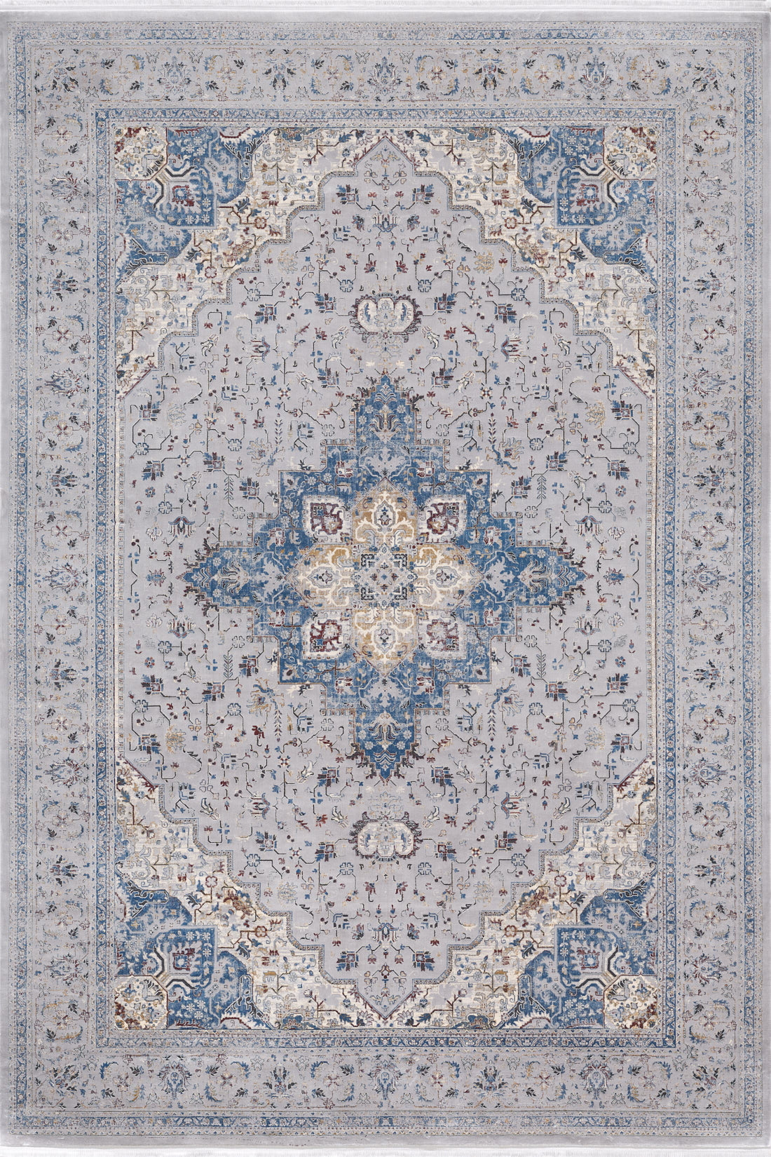 Teppich „Ethereal Garden Medallion“ – Grau – 2222C