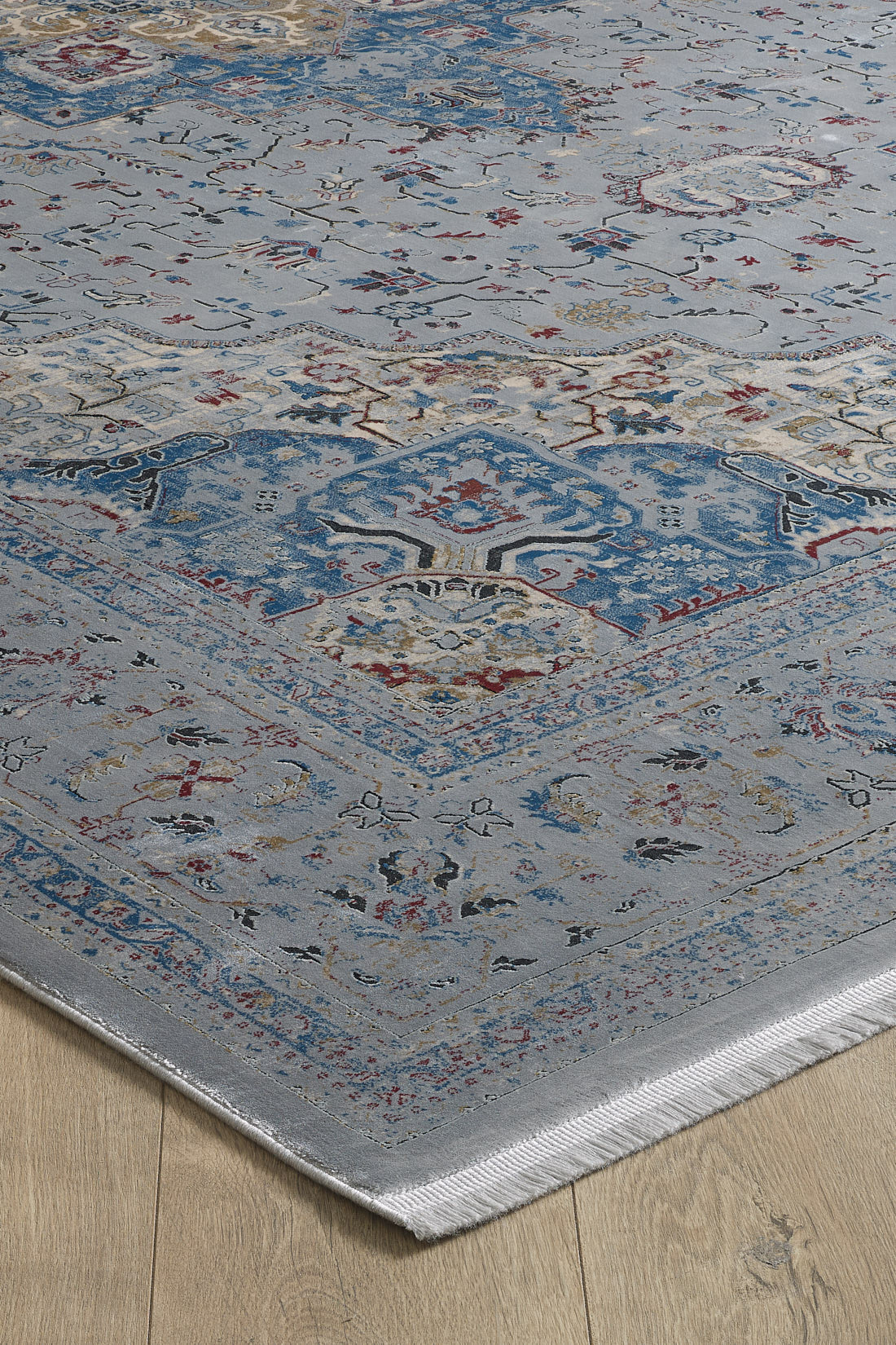 Teppich „Ethereal Garden Medallion“ – Grau – 2222C