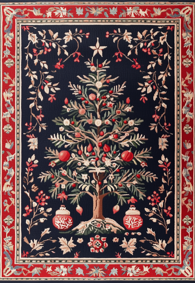 Fir Wonderland Washable Area Rug - MDJ018