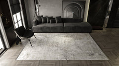 Neutraler abstrakter Teppich „Serene Tides“ – EW1923