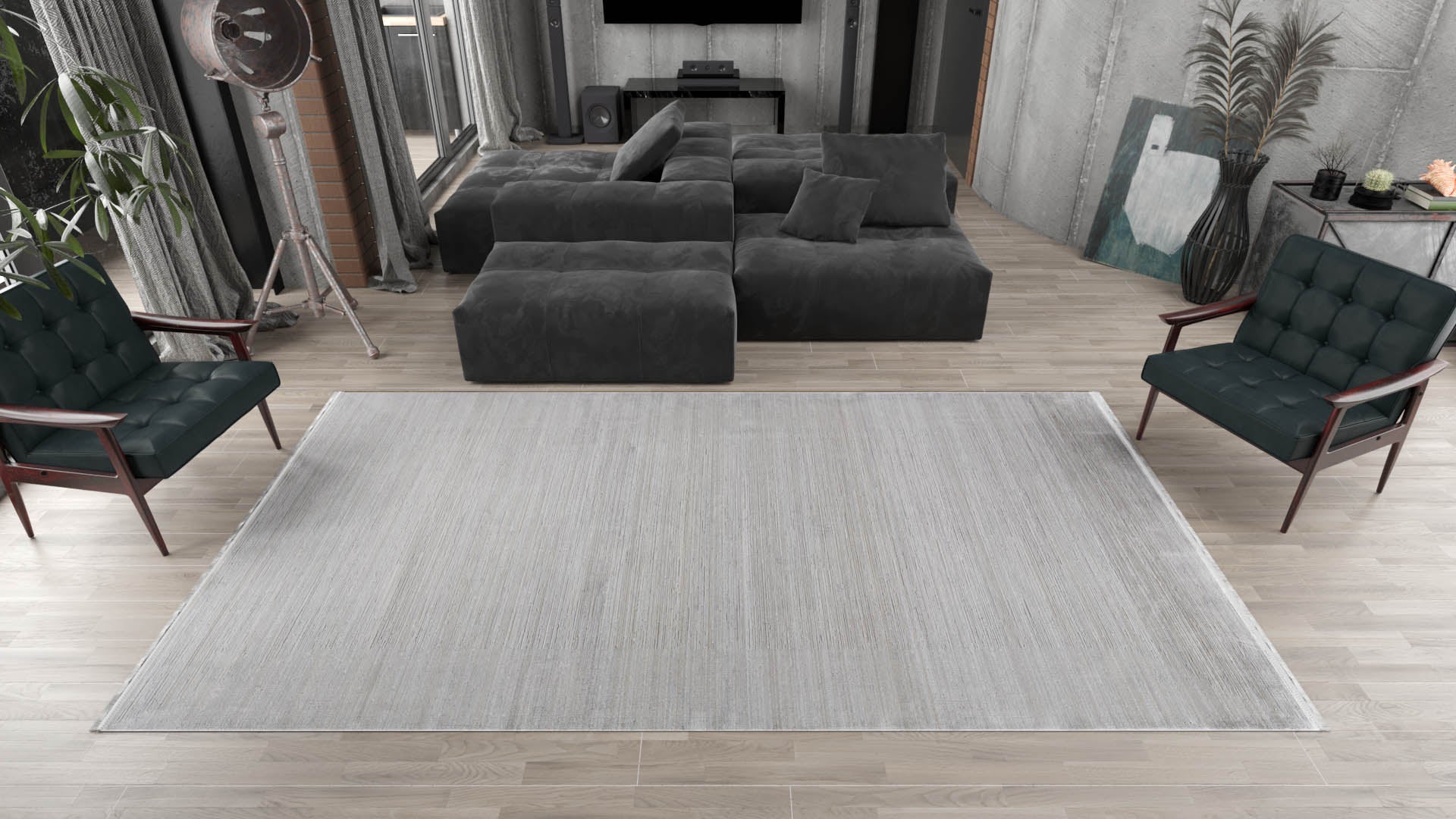 Essential Weave Modern Grey Rug - EW2836