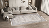 Timeless Remix Bordered Rug - Cream - MT189