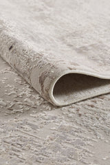 Subtle Beige Echoes Abstract Rug - NV004