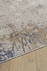 Rustikaler abstrakter Teppich in Brauntönen - NV010