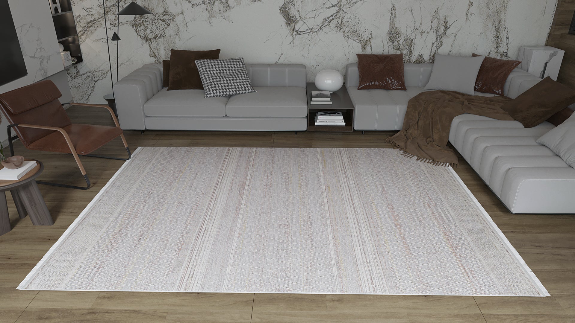 Sunkissed Boho Trellis Rug - M627M