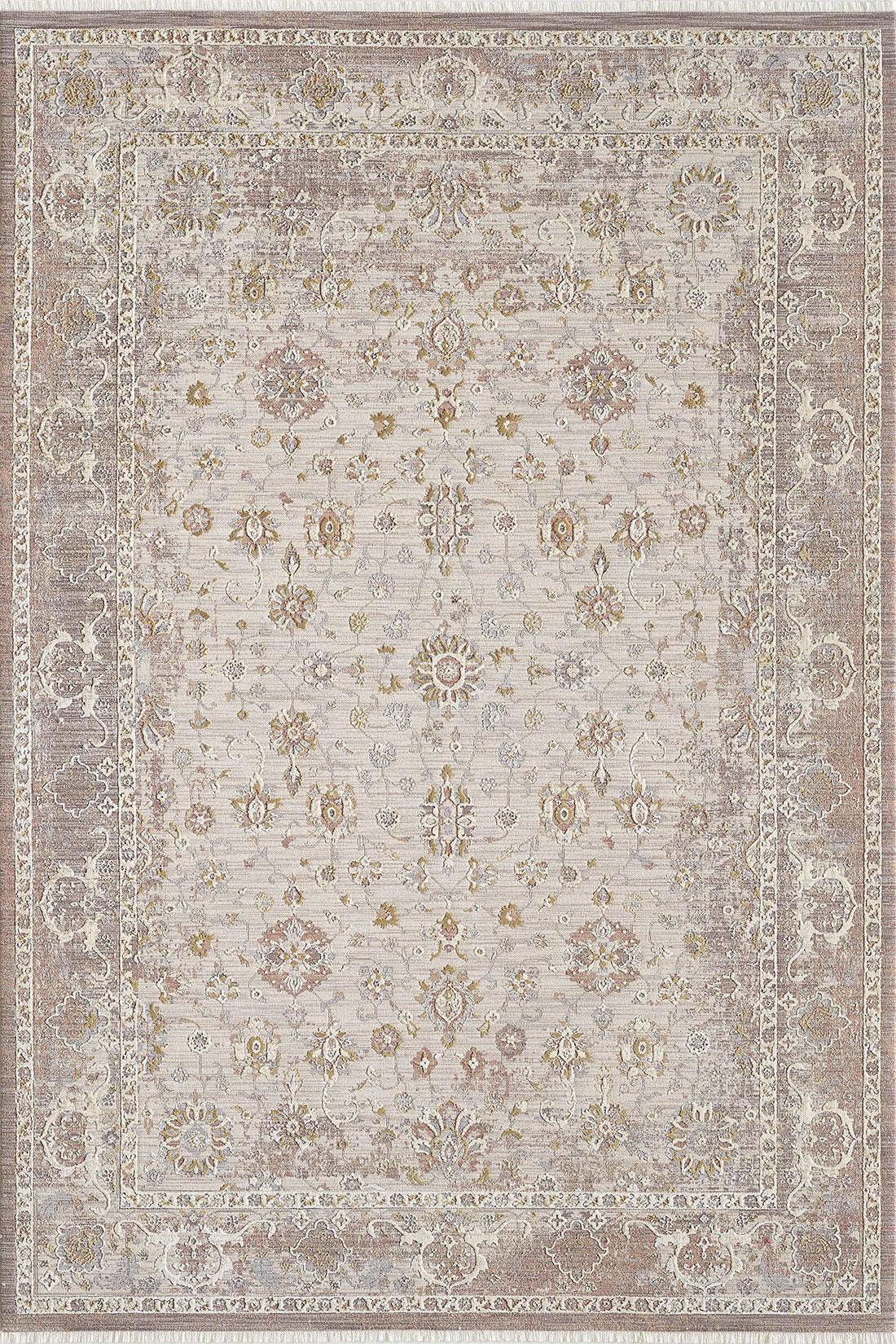 Timeless Petals Oushak Rug - Sand - M621N