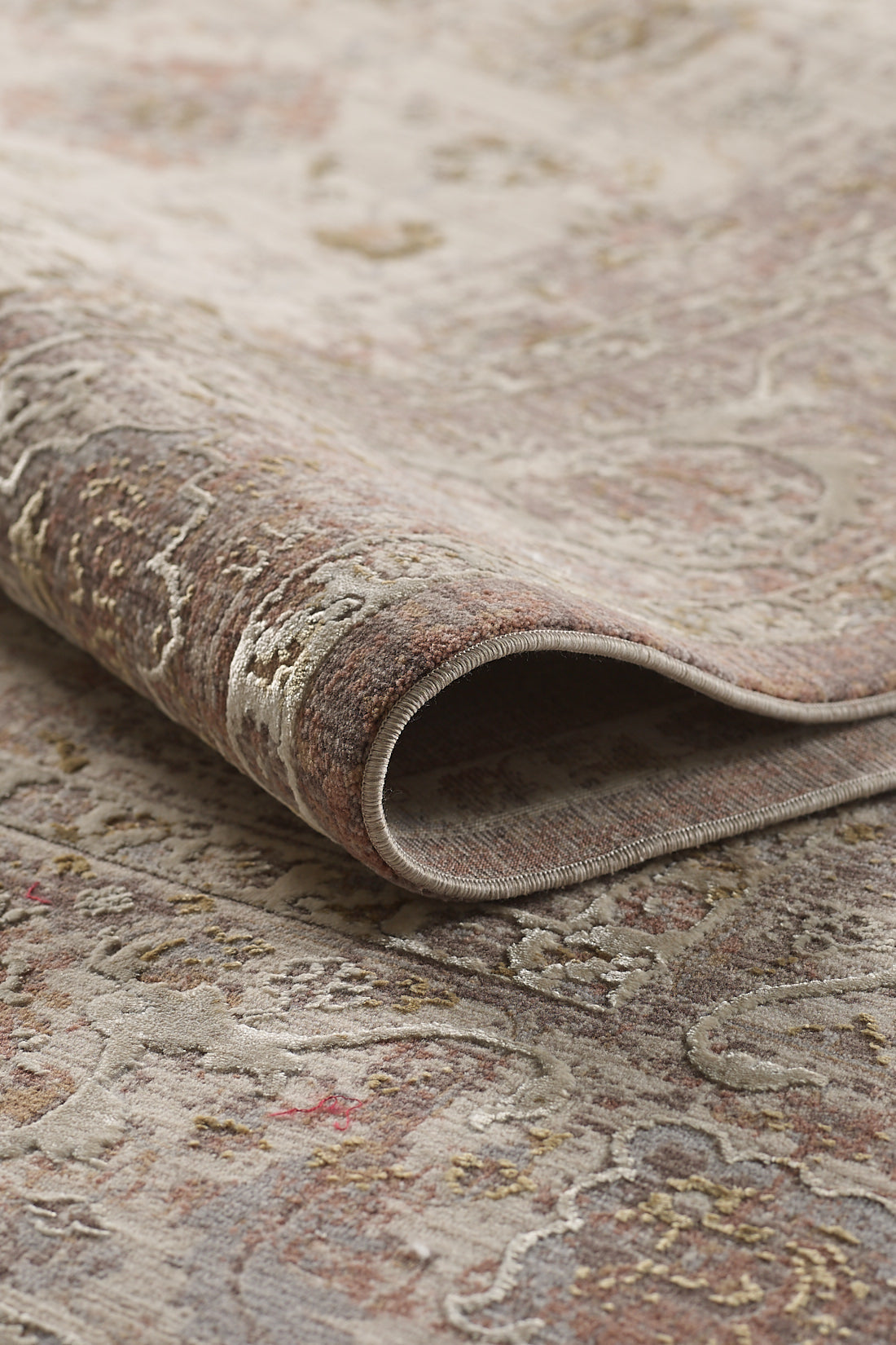 Timeless Petals Oushak Rug - Sand - M621N