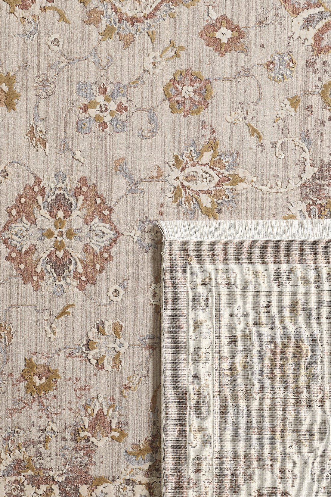 Timeless Petals Oushak Rug - Sand - M621N