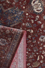 Ethereal Garden Medallion Rug - Burgundy - 2222A