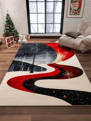 Cosmic Sleigh Washable Area Rug - MDJ015